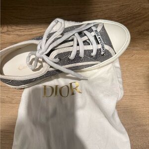 Dior Monochrome Canvas Sneakers